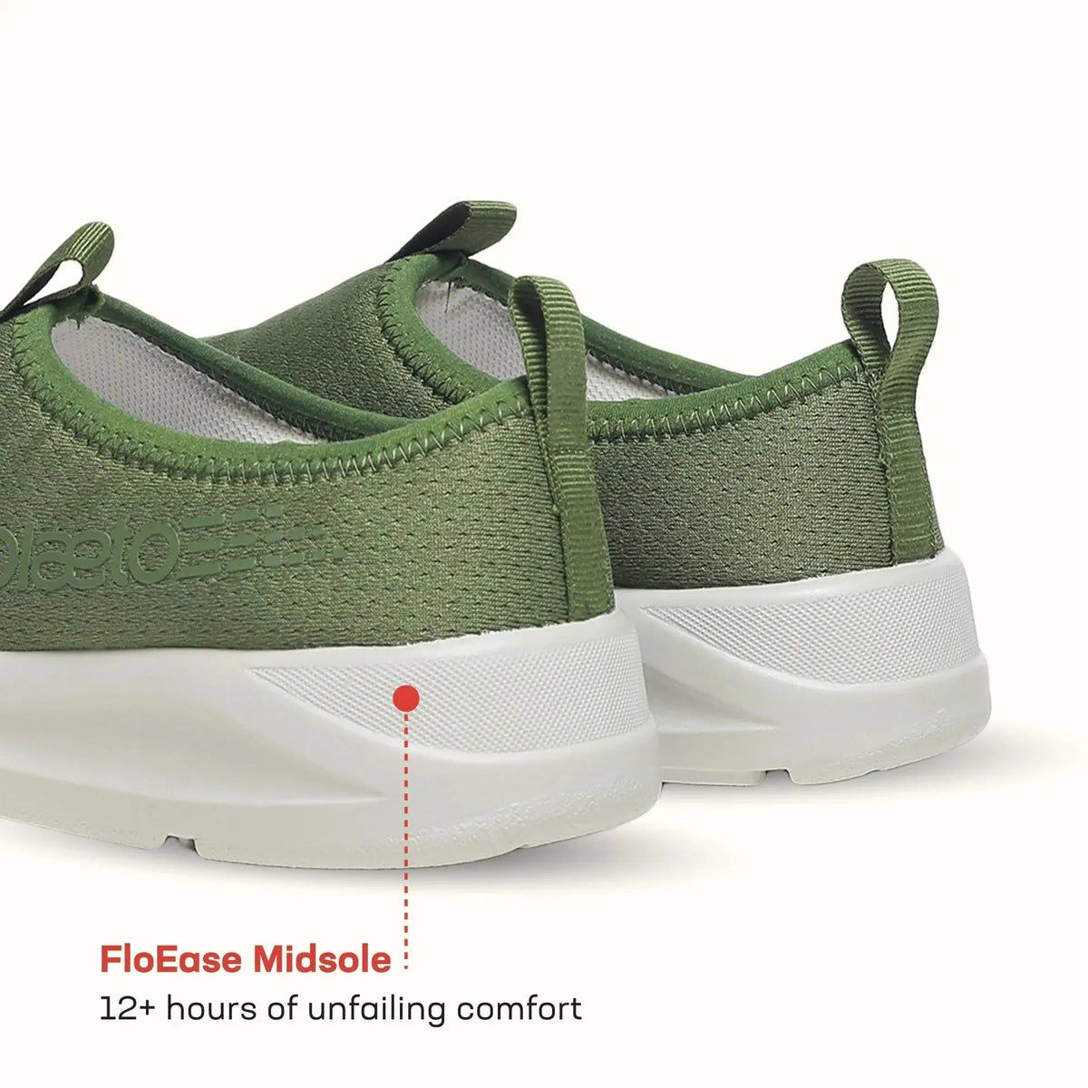 Men’s EZPlay Slip-On Olive Green Shoes Plaeto