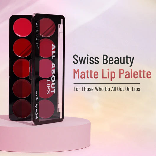 Swiss Beauty Matte Lip Palette - Multicolor