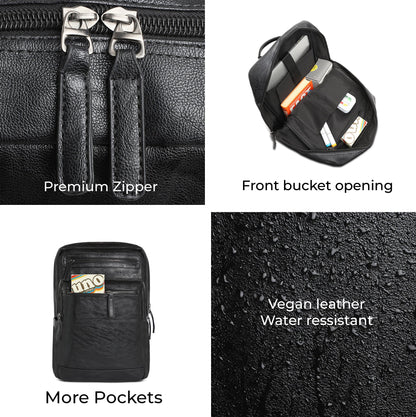 The Pioneer Backpack - Onyx Black