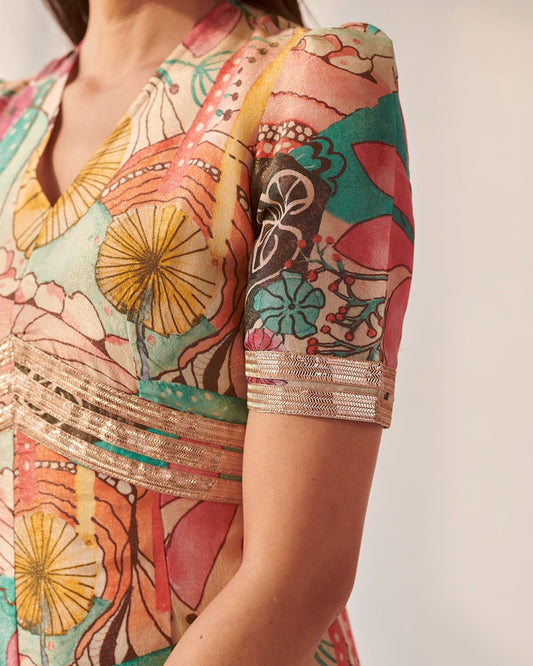 Ivory Bright Bloom Jumpsuit