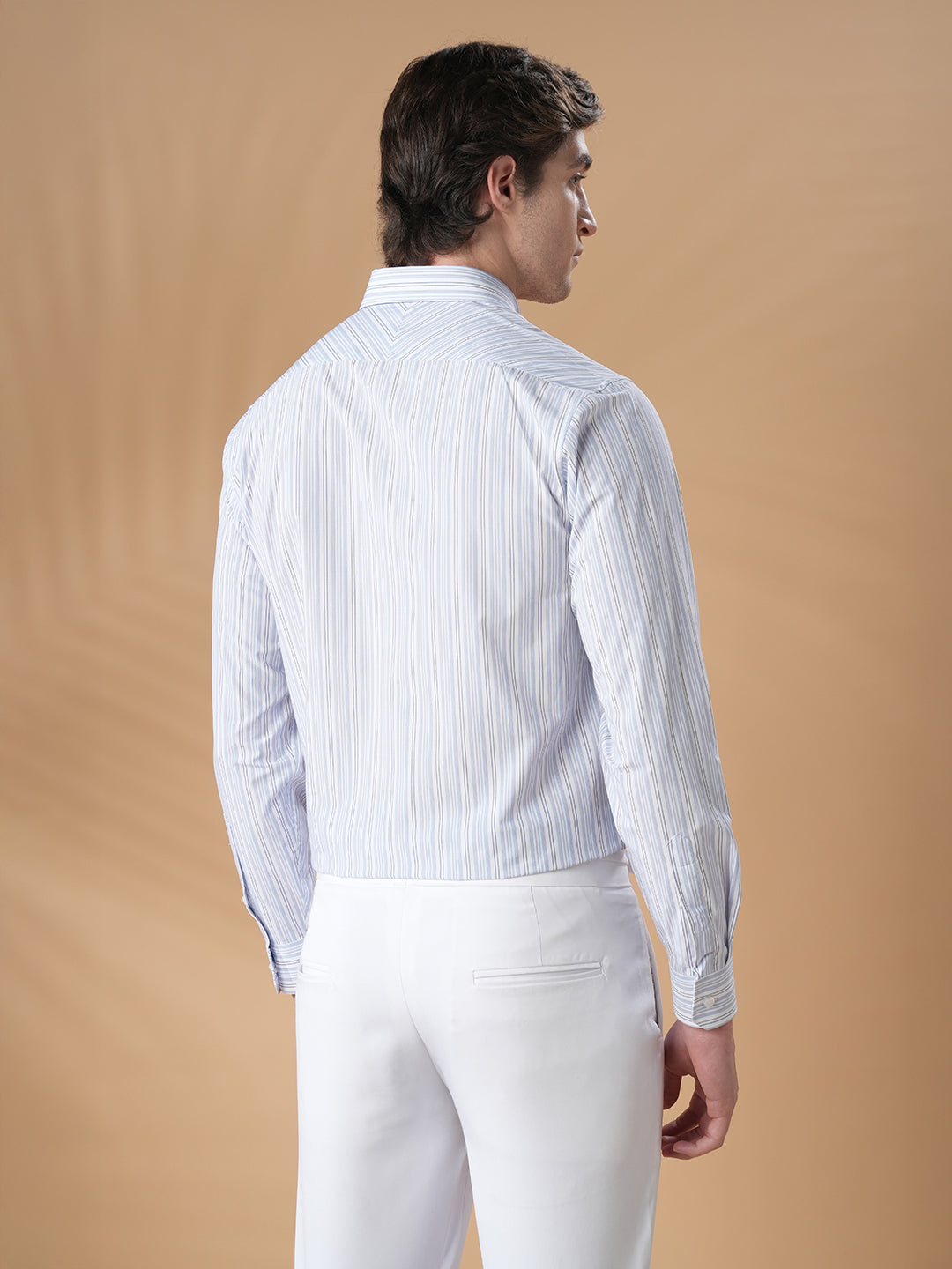 Lavender Regular Fit Formal Cotton Shirt for men (CORNA)