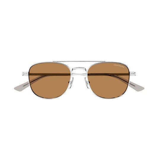 MONT BLANC Asian Fit Men's Sliver Sunglasses