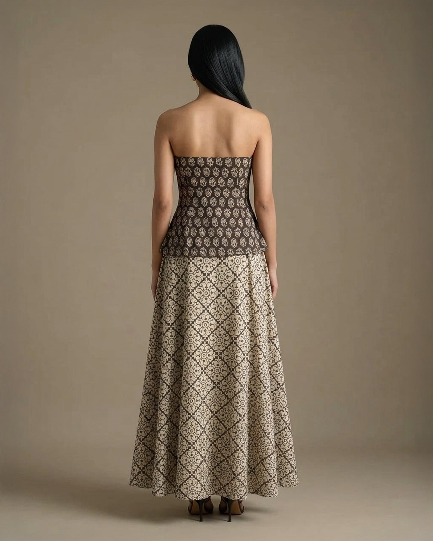 Black Buti Tube Co-ord