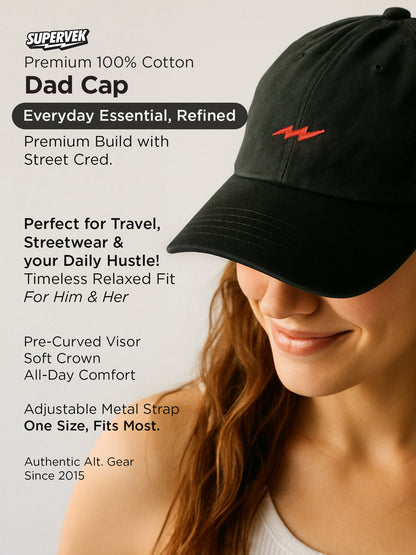 Thunder Dad Cap Black