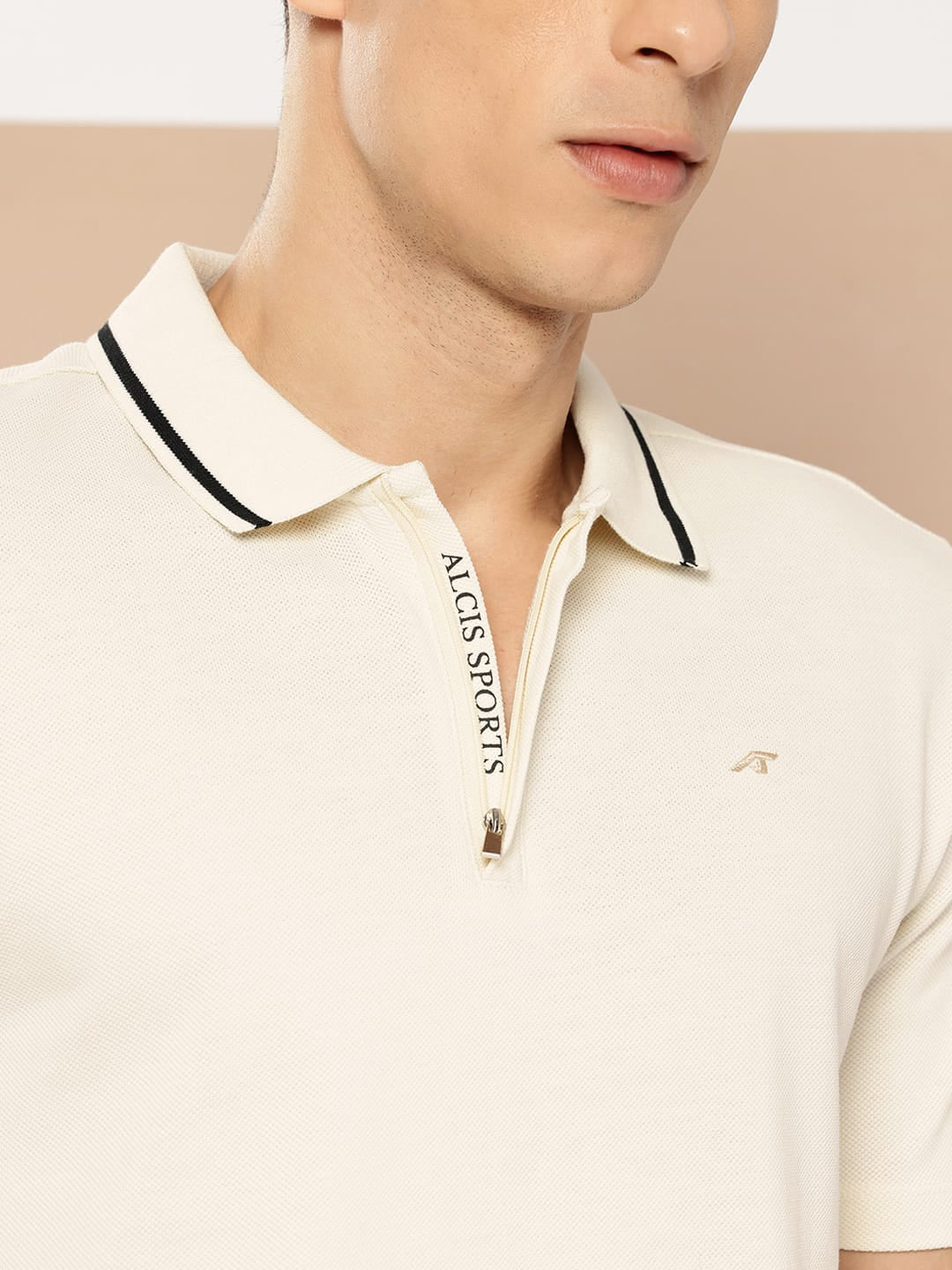 Hidden Zip Polo