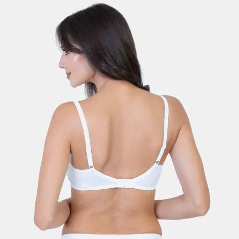 White T-shirt bra Envie non padded non wired 3/4th coverage comfortable everyday bra