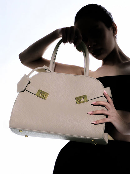 The Large Meridian Hand Bag - Coin Grey
