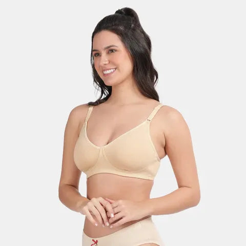 Comfortable nude minimiser bra Envie non wired non padded 3/4th coverage everyday bra
