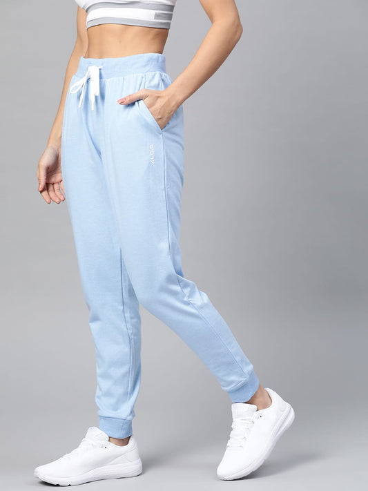 Alcis Women Solid Blue Track Pant