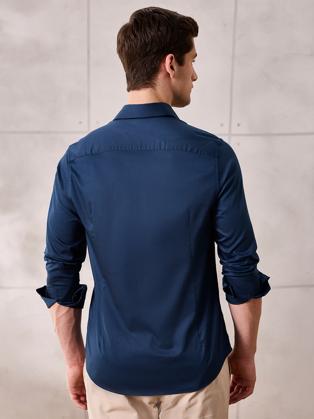 Aldeno Men Teal Formal Shirt (VENTO)