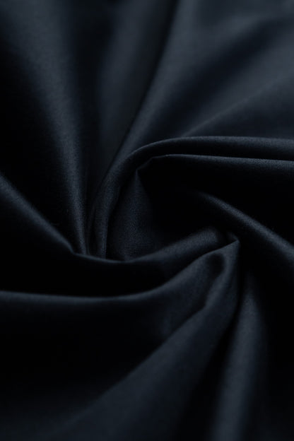 Black Regular Fit Solid Formal Cotton Shirt for Men (LISSA)