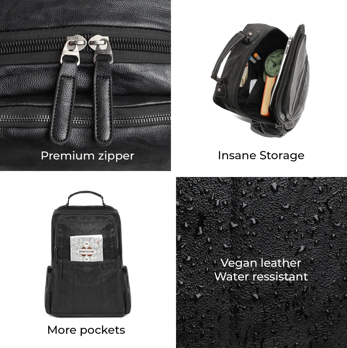 The Urban Safari Backpack - Midnight Black