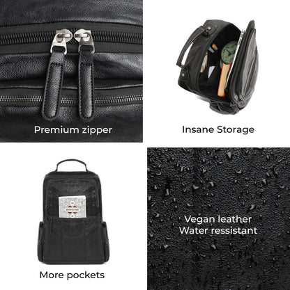 The Urban Safari Backpack - Midnight Black