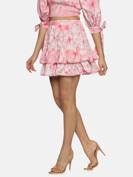 Buy Pink Mini Skirt For Women In short