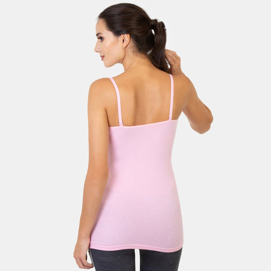 Envie Regular Fit Scoop Neck Hip Length Basic Camisole