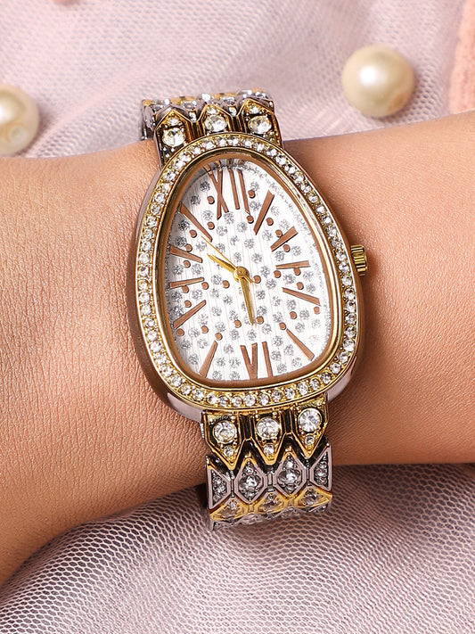 The Roman Ophidian Oval Watch - Ivory White