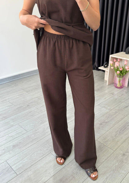 Asymmetrical Linen Co-ord Set