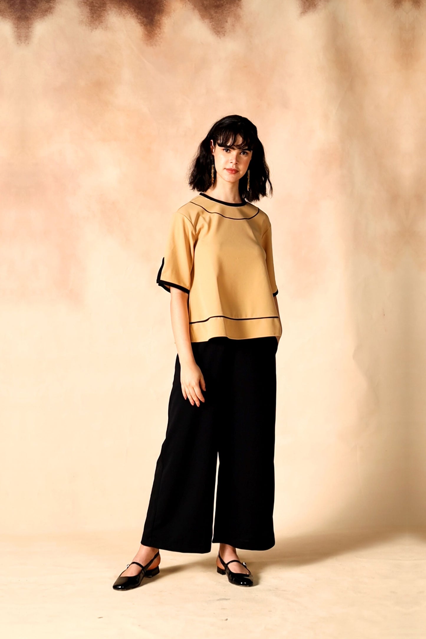 Round Neck Top & Palazzo Casual Co-Ord Set