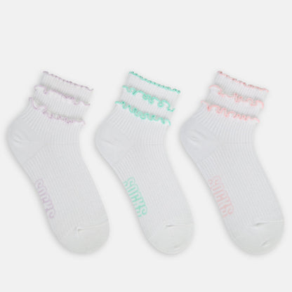 Women’s Frilled High Ankle Socks SocksXpress