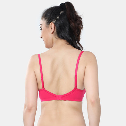 Envie Padded Non-Wired 3/4th Coverage T-Shirt Lace Bra