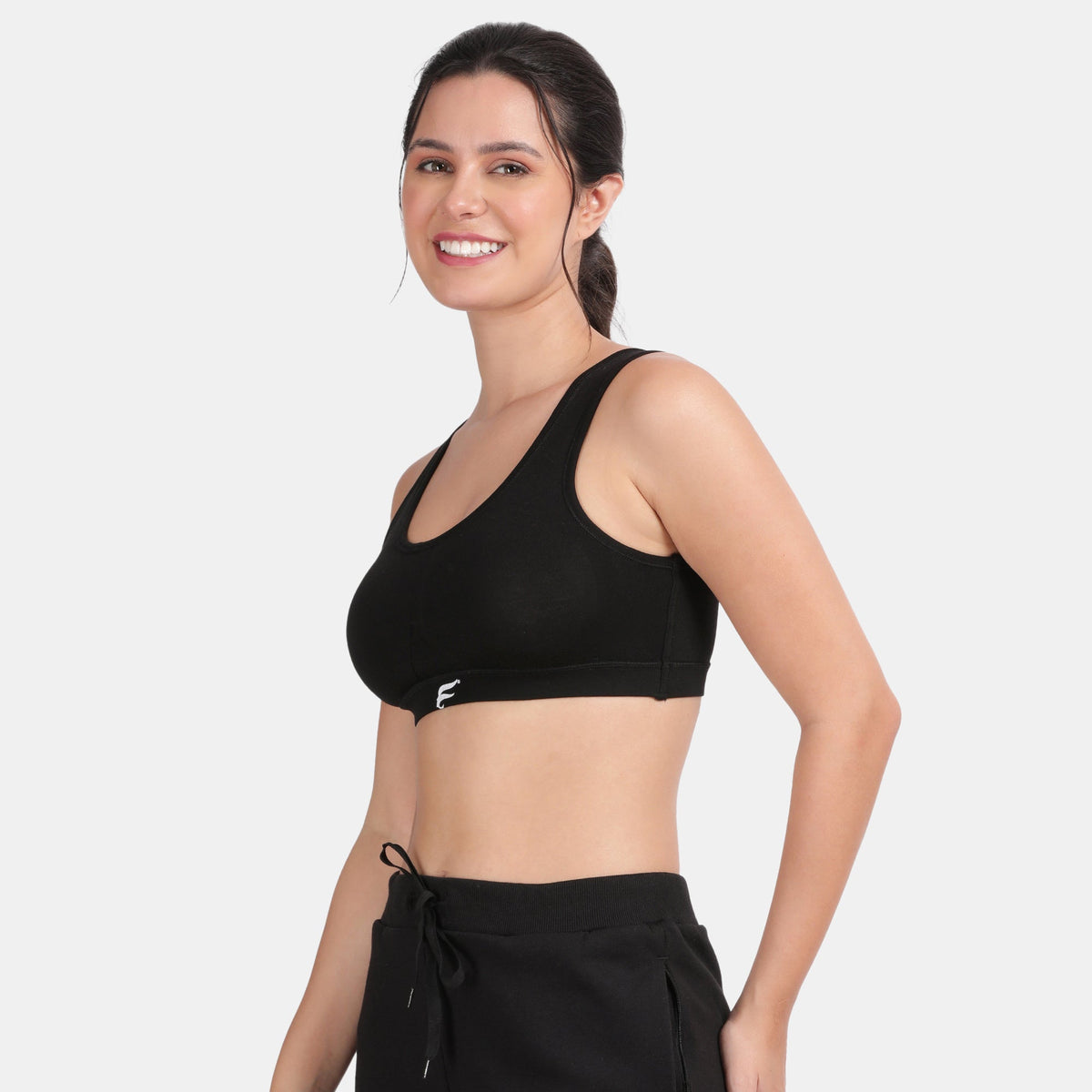 Envie Padded Non-Wired 3/4th Coverage Racerback Sports Bra
