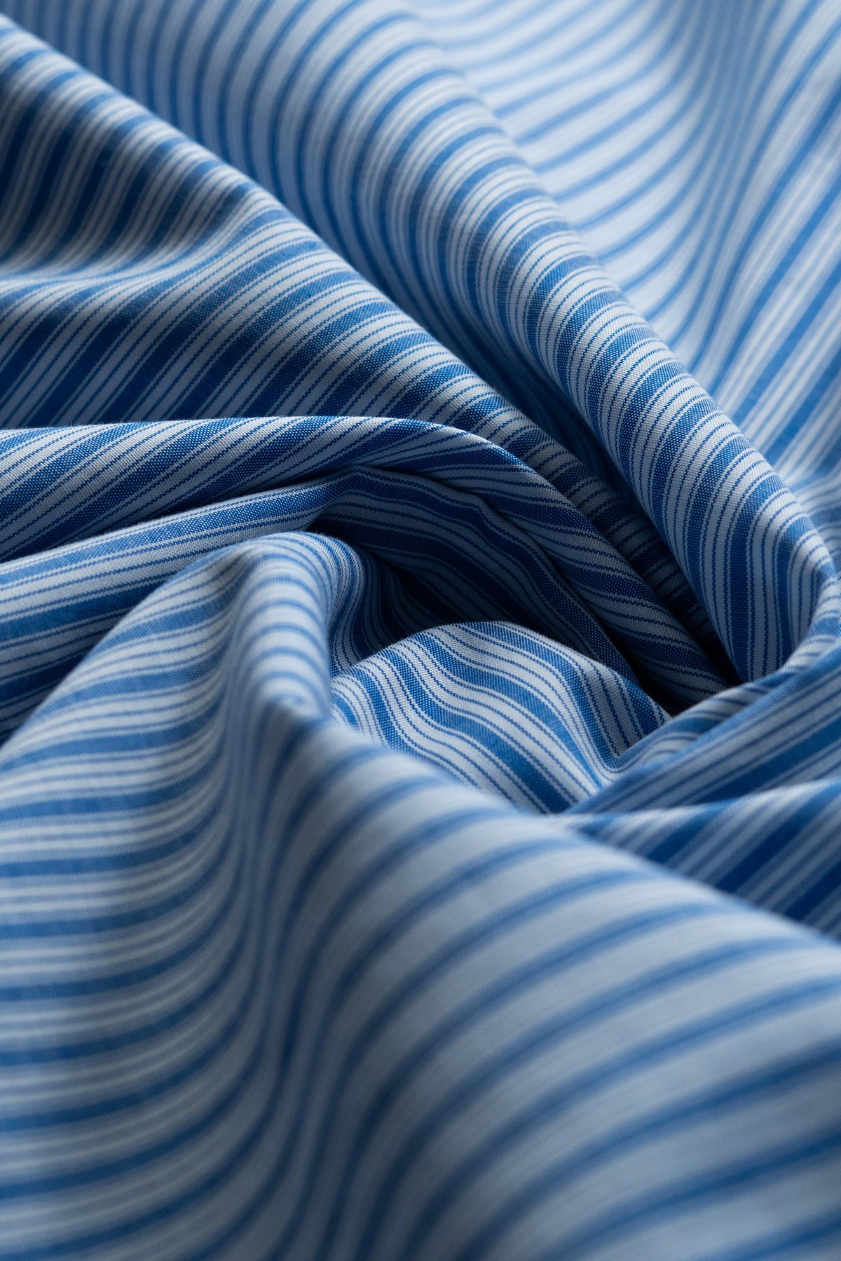 Blue Regular Fit Striped Casual Cotton Shirt for Men (COPRE)