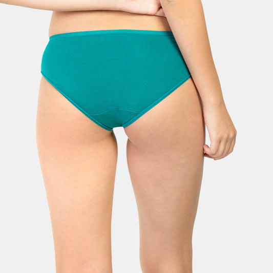 Green medium rise cotton hipster panty pack of 2 - Envie NVP2014