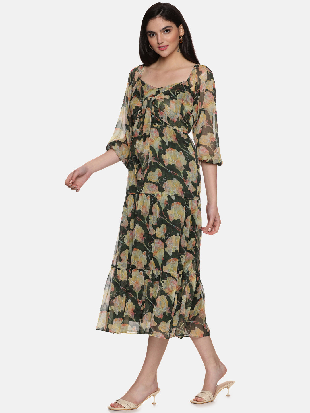 Sweetheart Neck Midaxi Dress For Women