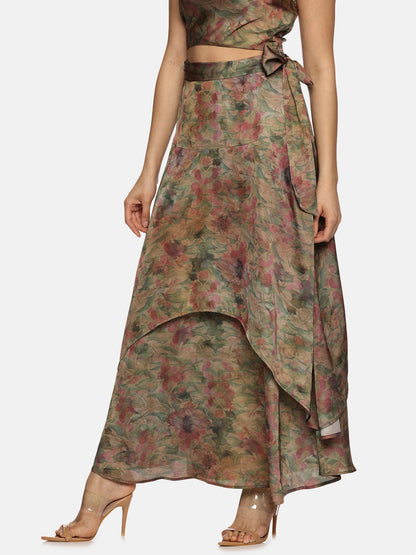 Buy Brown Maxi Skirt For Women 
