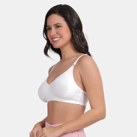 White Envie minimiser bra non padded non wired 3/4th coverage smooth support bra