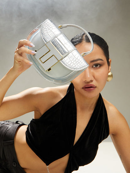 Frosted Block Hand Bag