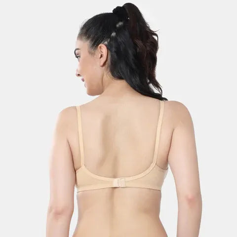 Envie maternity nursing bra non padded non wired 3/4th coverage NVB1023 nude soft breathable comfort bra for pregnancy and feeding