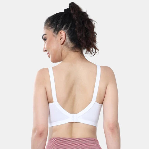 White t shirt bra Envie non wired non padded full coverage seamless bra invisible under clothes daily wear