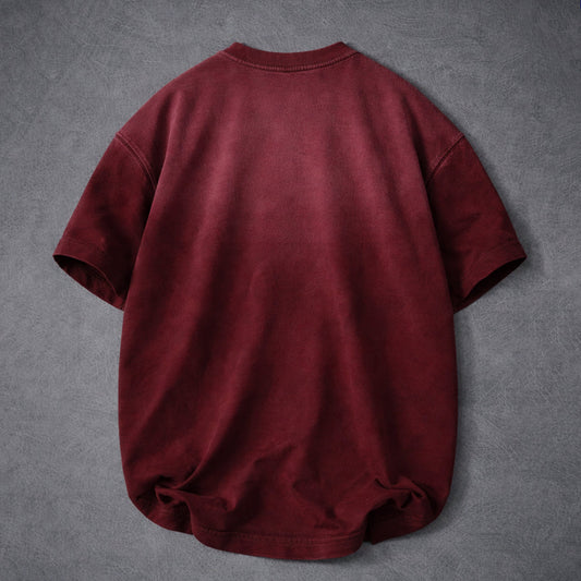 Sunfade Red Oversized Tee