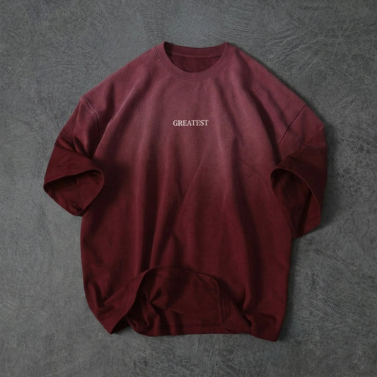 Sunfade Red Oversized Tee