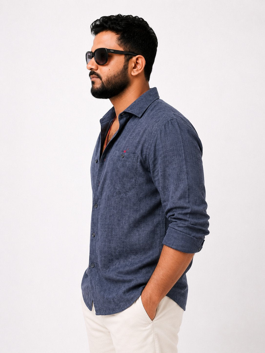 Slate Drift Casual Shirt