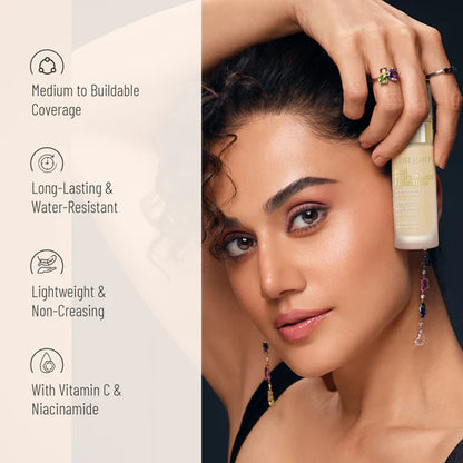 Swiss Beauty Waterproof Foundation High Coverage Natural Nude Foundation Foundation Natural Nude