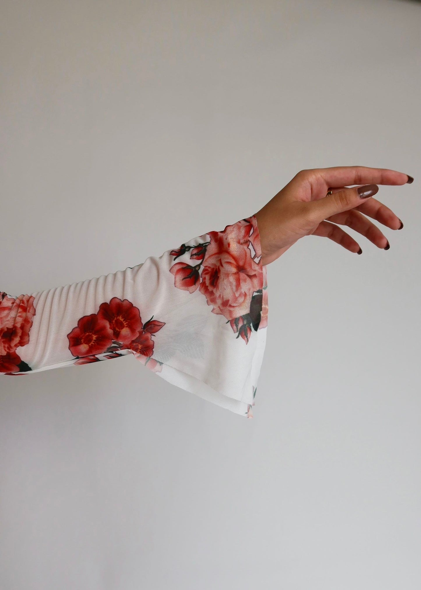 Rose Mesh Top