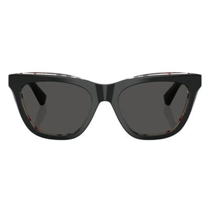 Burberry Women Uv Protected Grey Lens Cat Eye Sunglasses