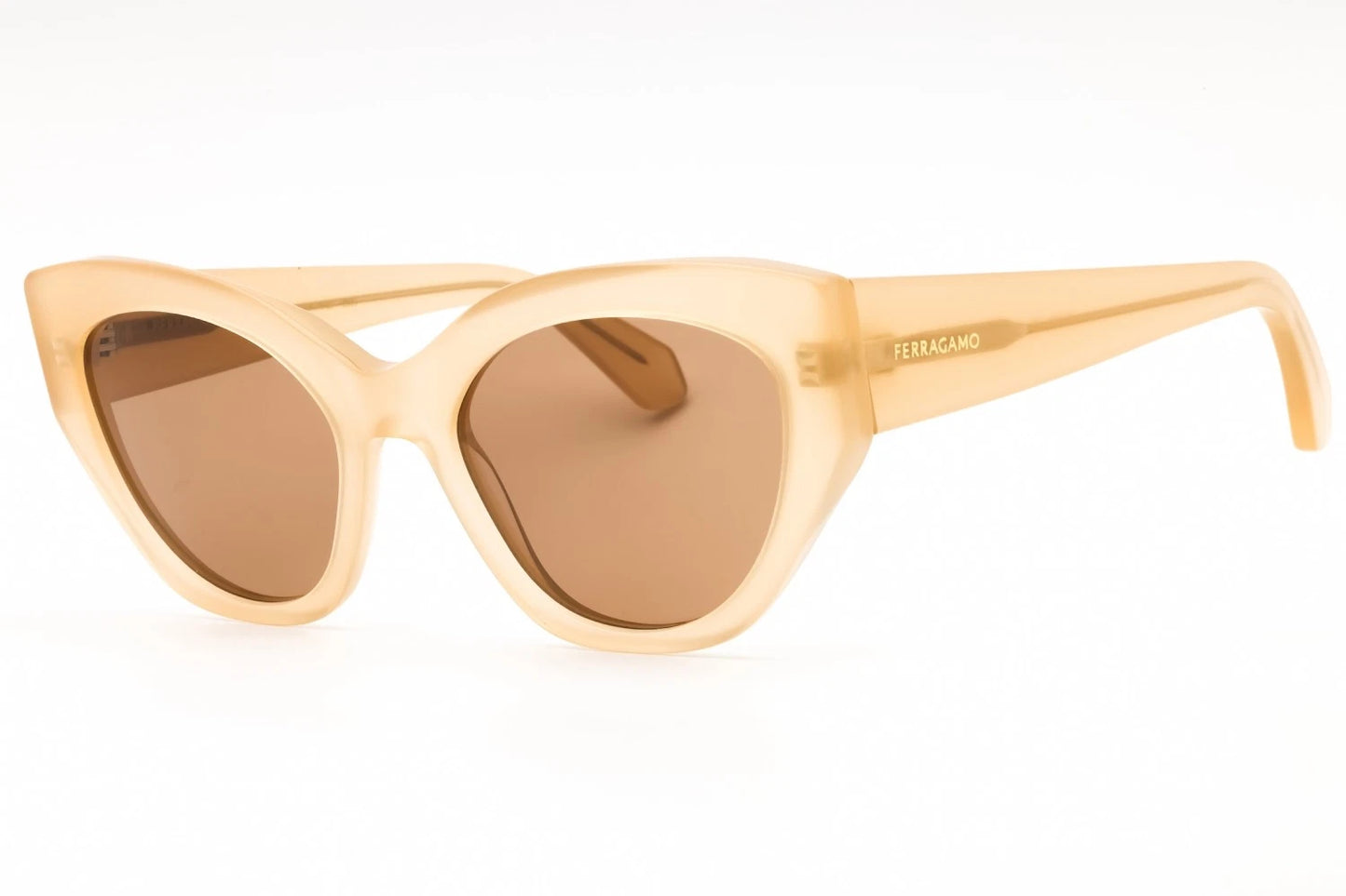 Salvatore Ferragamo  Beige Frame Beige Lenses Sunglasses