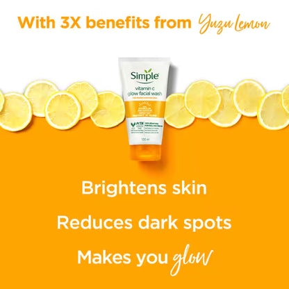 Simple Protect N Glow Vitamin C Glow Facial Wash (100ml)