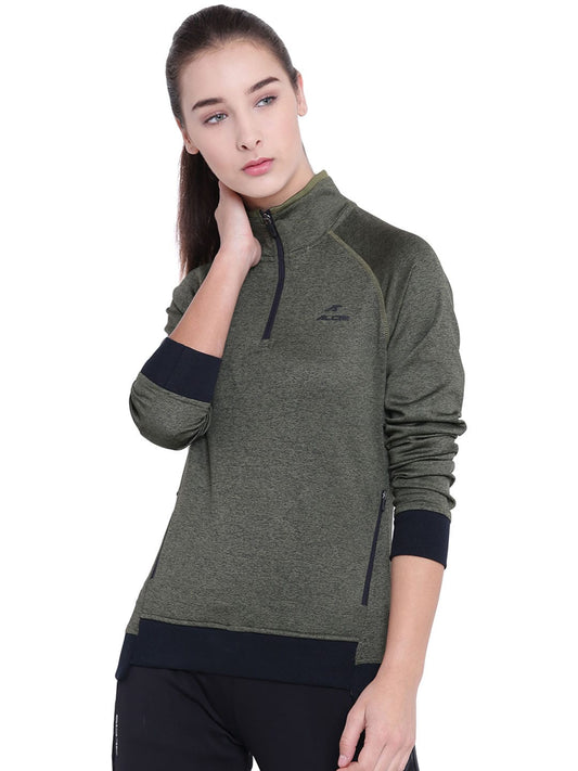 Women Solid Black Sweatshirts 338WSS315-S