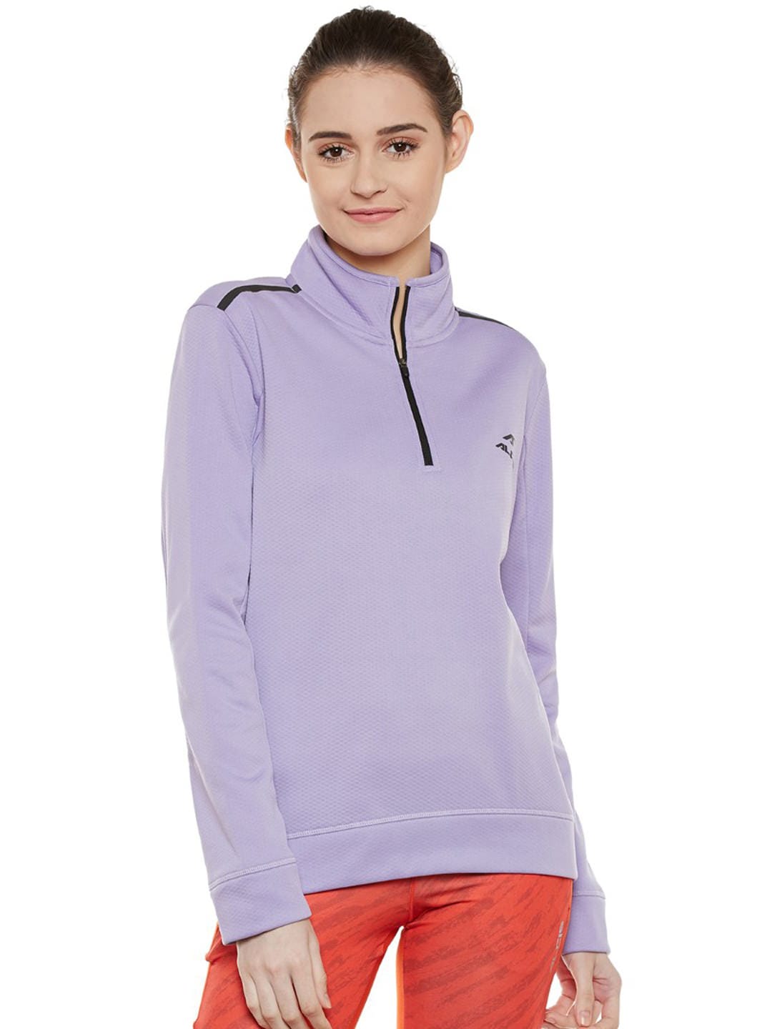 Alcis Women Purple Solid Sweatshirt 339WSS317 339WSS317-S