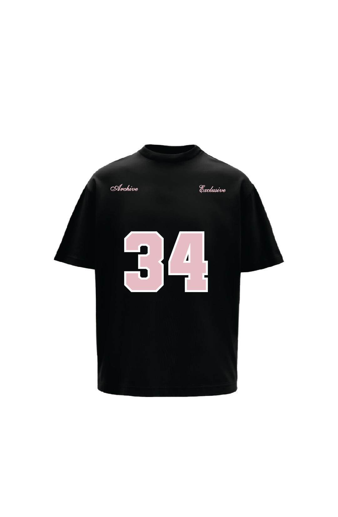 Reimagined Printed Black Oversized T-Shirt Main Character
