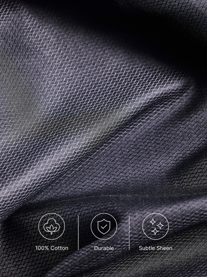 Regular Fit Cotton Black Formal Shirt for Men (FIBON)