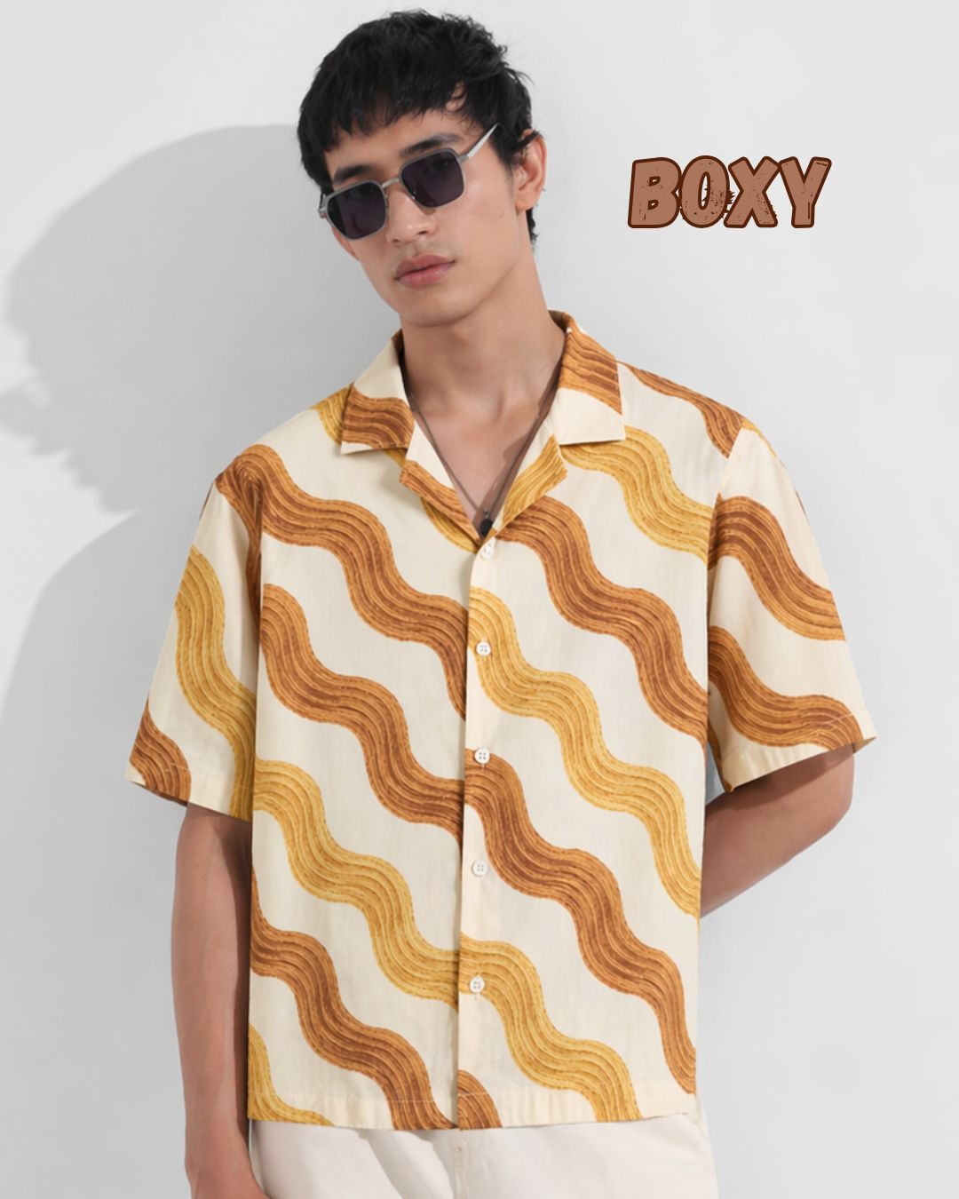 Wavy Boxy Shirt