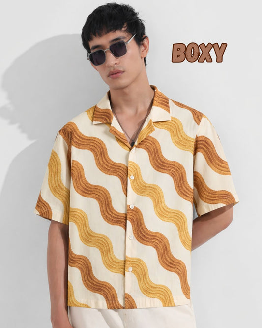 Wavy Boxy Shirt