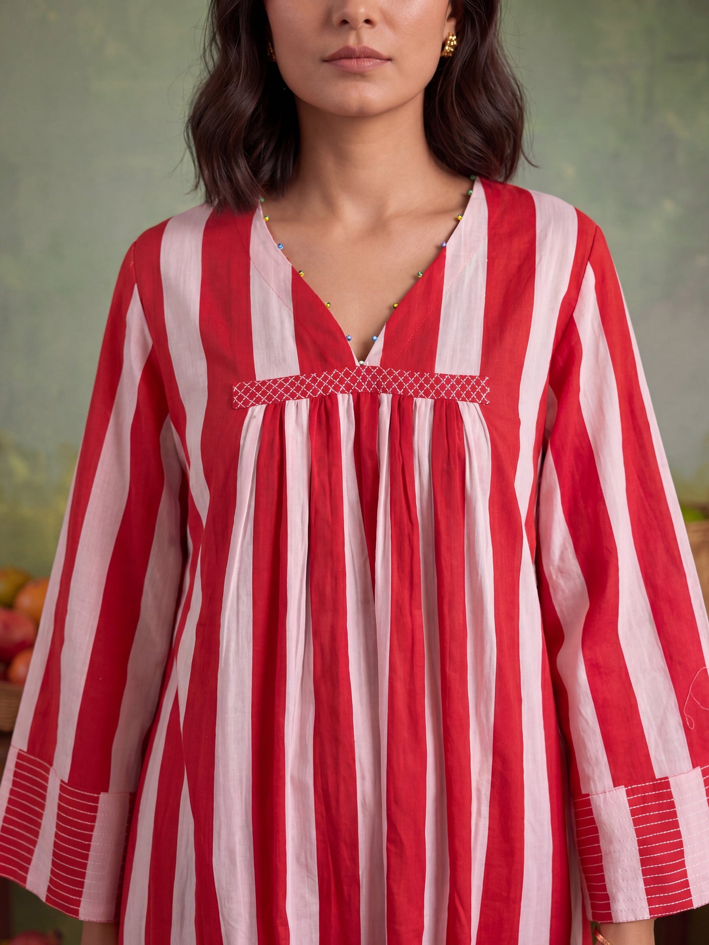 URBAN CANDY STRIPE KURTA SET