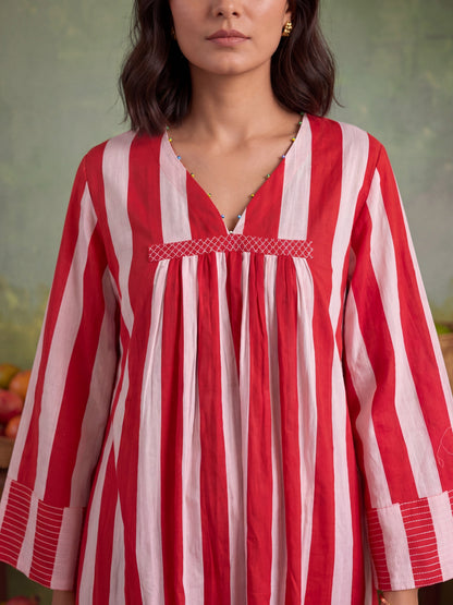 URBAN CANDY STRIPE KURTA SET