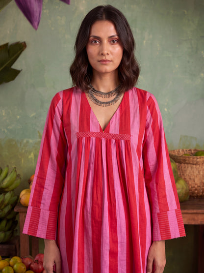 URBAN BERRY STRIPE KURTA SET